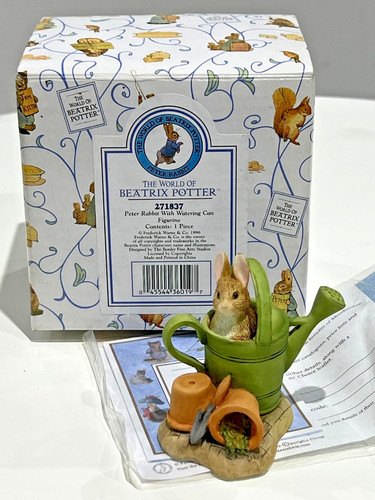 Peter rabbit with watering can - with,