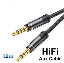 HD Aux Cable 3.5mm Jack Audio Cable Male to Male 3.5mm Aux For Car Stereo Lead