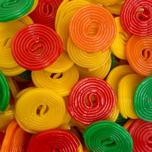 Fruit wheels retro sweets - fruit,