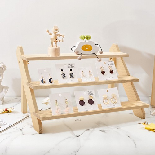 Tier wooden jewelry display - 3,