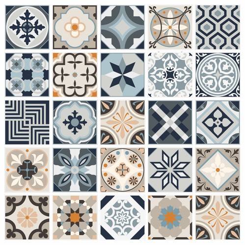 Tile stickers mosaic - tile, transfers