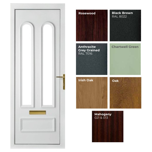 Madrid two pvc door panel - two,