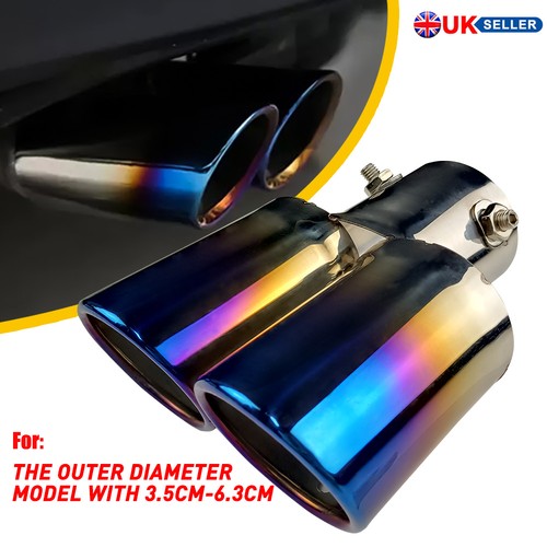 63mm car tailpipe twin exhaust - twin,