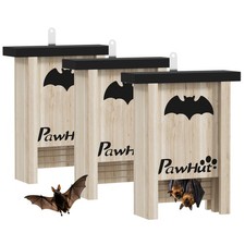 PawHut 3PCs Bat Boxes Designed