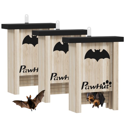 Pawhut 3pcs bat boxes - bat, designed