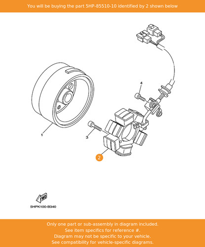 Yamaha stator assy - stator,