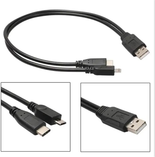 Usb cable dual - 2, micro