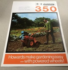 HOWARD 350 Rotavator -  Original 1972 Vintage Glossy Sales Brochure