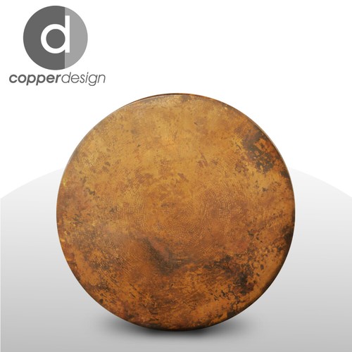 Copper round table top - copper,