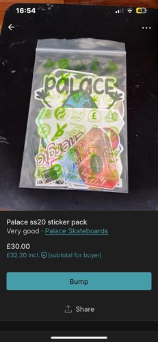 Palace skateboard stickers - palace,