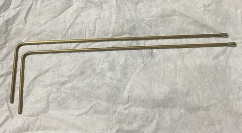 Brass set dowsing rods - set,