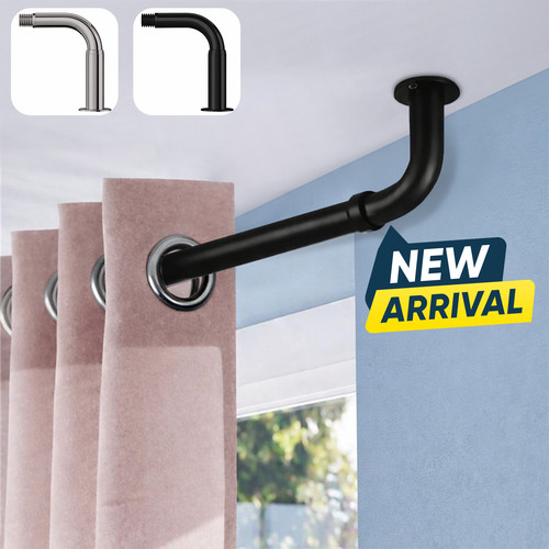 Extendable curtain pole with - pole,