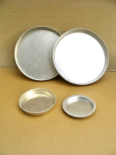Flan tins large - and, 1
