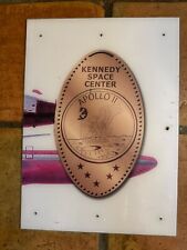 Theme Park Prop Kennedy Space Center Penny Press Machine Art Plate - Apollo 11