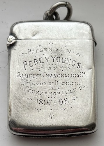 Engraved silver hallmarked - an,