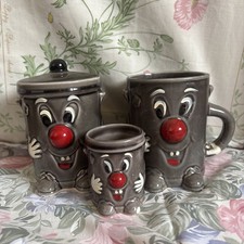 Set of 3 - Vintage Dusty Bin