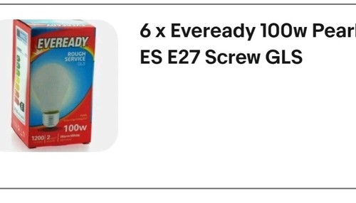 Eveready 100w pearl es e27 - eveready,