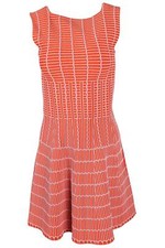 ALAÏA ORANGE KNIT MINI DRESS
