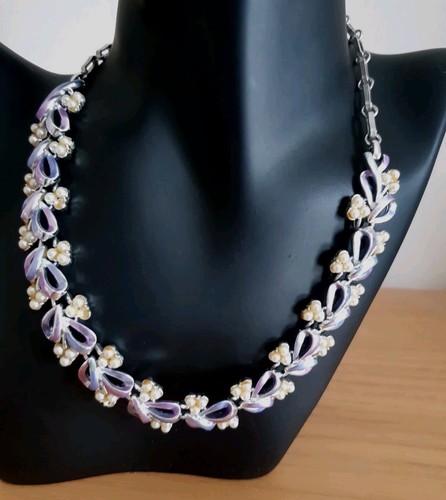 Coro lilac enamel faux - lilac,
