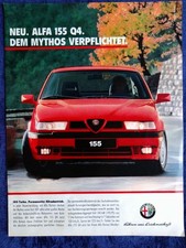 1992 Alfa Romeo 155 Q4, original from advertising