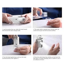 Household Portable Nanometer Mist Spray Atomization Face Sprayer Nebulizer White
