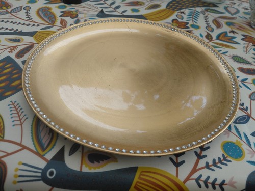 Gold coupe charger plate - plate, tray
