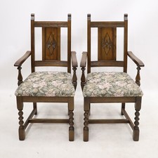 2 Old Charm Dining Chairs Light Oak  2 Carver Yorke Range FREE Delivery