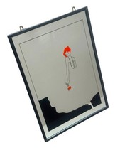 Vtg 70s Pop Art Deco Woman