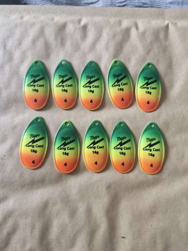 10x mepps firetiger spinner - firetiger,