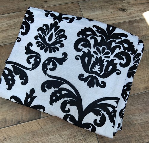 Next black white damask - black,
