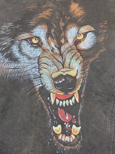 Brown suede leather jacket - suede,