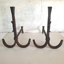 Impressive French mid Century Nautical Andirons/ Firedogs