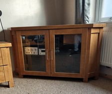 Oak Solid Wood 2-Door Corner