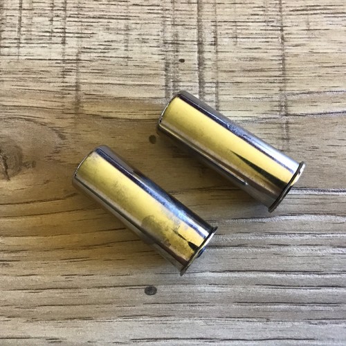 Krieghoff chromed brass pair - brass,