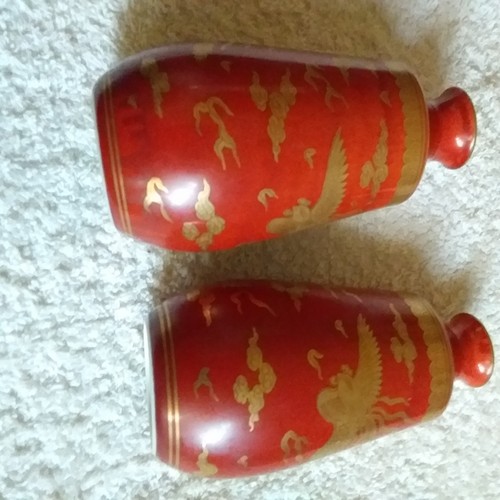 Two vintage red gold pattern - vintage,