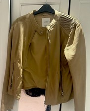 Mango Women’s leather Jacket,Large