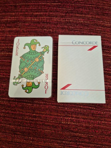 Concorde vintage playing cards - concorde,