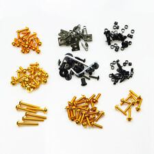 Motorcycle Bodywork Gold Fairing Screws Bolt Nuts Kit For Harley Honda Kawaski