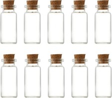 10pcs Mini Glass Bottles with