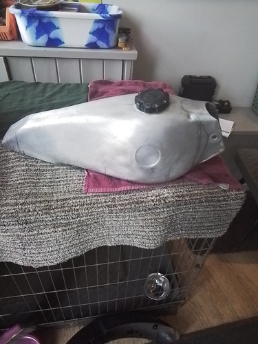 Bultaco sherpa alloy tank - sherpa,