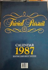 Trivial Pursuit 1987/2026 calendar, vintage, official, Master Game Genus Edition