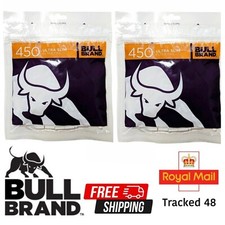 Bull Brand Ultra Slim Filter Tips Tobacco Rolling Smoking 450 Tips Per Pack
