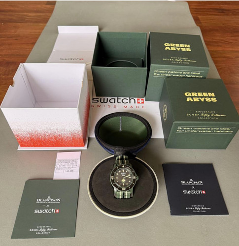 Blancpain swatch green - x, abyss