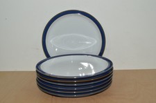 Denby Imperial Blue - 7 x 10.25" Dinner Plates (#C1)