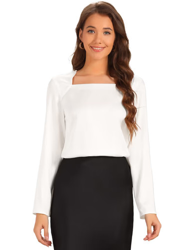 Women square neck top - square,