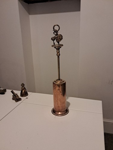 Copper brass fireside brush - &,