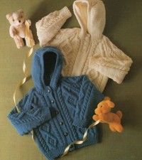  Baby Girls Boys Aran Jacket