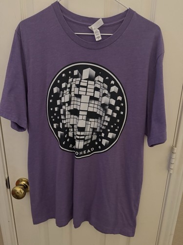 Purple canvas radiohead t - xl,