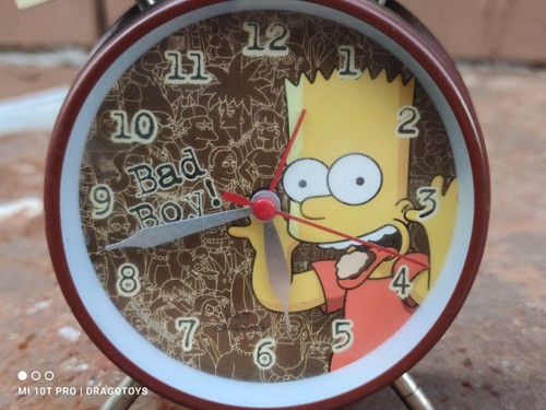Vintage alarm clock bart - alarm,