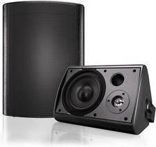 Herdio 2Pcs 6.5" 400W Indoor Outdoor Bluetooth Speakers Wall Mount Bass Speakers